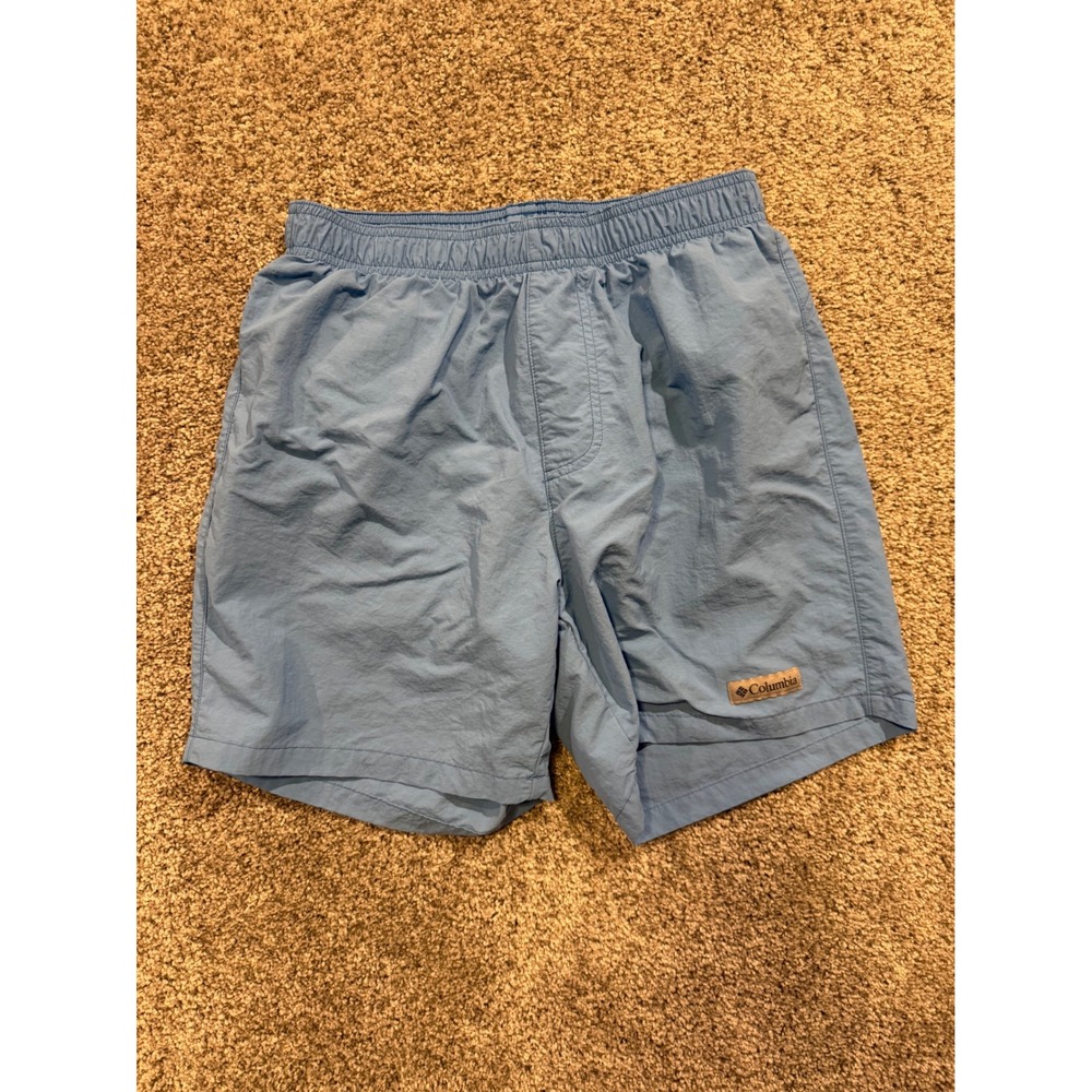 Columbia Shorts Mens S Blue‎ Elastic Waist Lightweight Outdoor Casual 6 Inseam